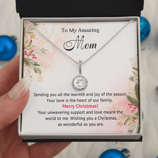 Mom - Heart of our Family - Christmas Gift - Eternal Hope Necklace