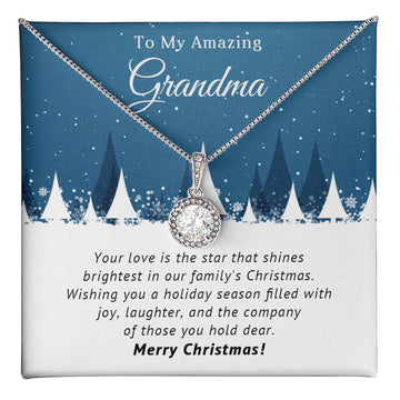 To My Amazing Grandma - Filled with Joy - Christmas Gift - Eternal Hope Necklace