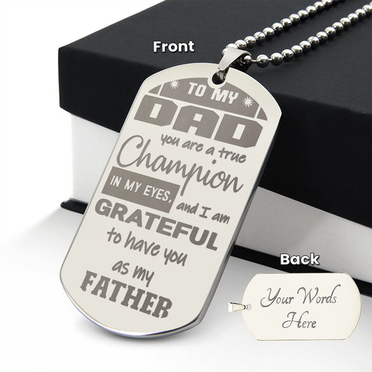 To My Dad, you are a true Champion, I am Grateful you're my Dad - YERTIZZ.COM