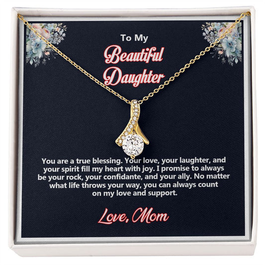 To My Beautiful Daughter, Alluring Beauty Necklace
