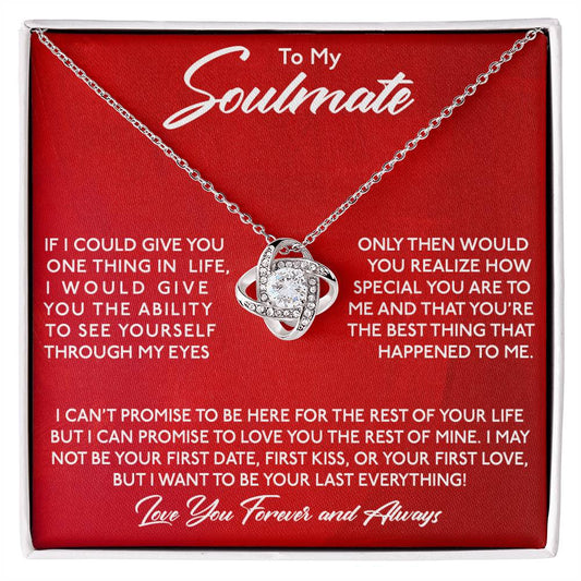 To My Soulmate, You Are Special To Me -Love Knot Necklace - YERTIZZ.COM