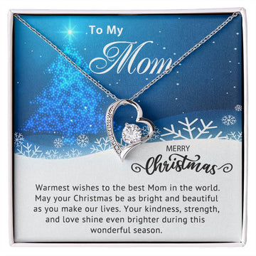 To My Mom - Christmas Gift - Forever Love Necklace