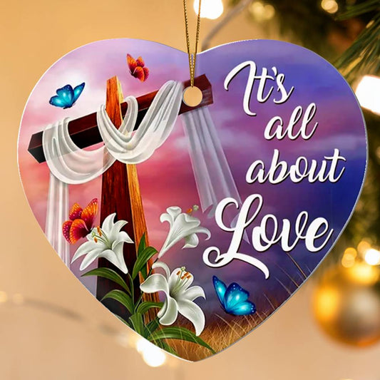 Heart Shaped Christmas Ornament, Tree Decoration, Friends, Family Gifts