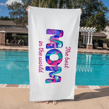 Beach Towel-The Best Mom In The World