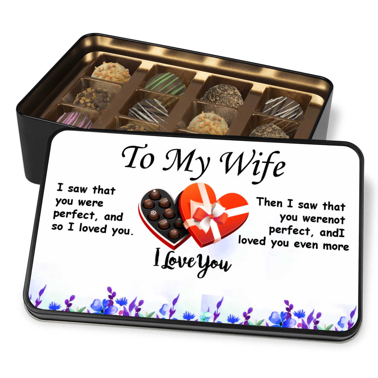 CHOCOLATE TRUFFLES TO MY WIFE - I LOVE YOU