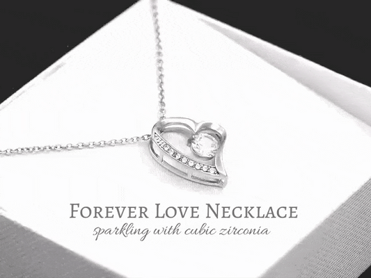 To My Badass Wife, Forever Love Necklace, Jewelry Gift