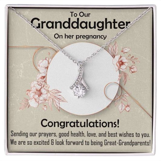 Alluring Beauty Necklace, Jewelry Gift, Granddaughter, Pregnancy, Congratulations