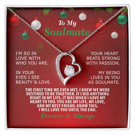 Christmas, Soulmate, Forever Love Necklace, Jewelry, Gift