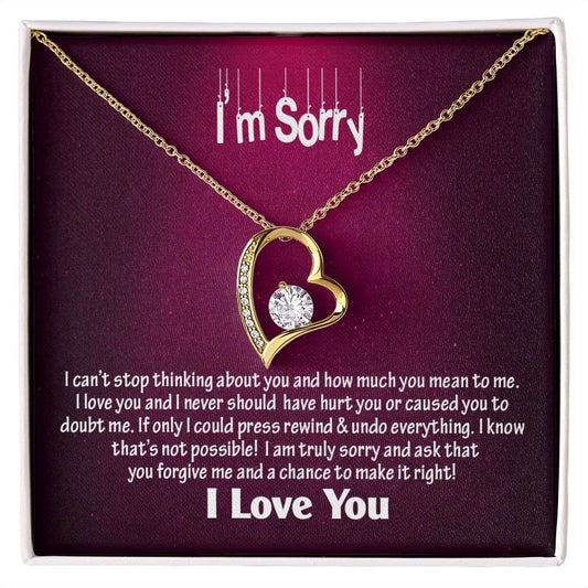 Am Sorry-I Love You, Forever Love Necklace, Jewelry, Gift