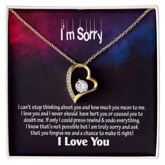 Am Sorry-I Love You, Forever Love Necklace, Jewelry, Gift