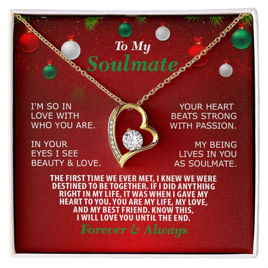 Christmas, Soulmate, Forever Love Necklace, Jewelry, Gift