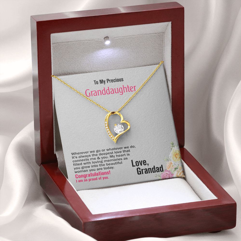 To Granddaughter, Love_Grandad, Jewelry Gift