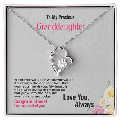 To Granddaughter, Love You, Jewelry Gift