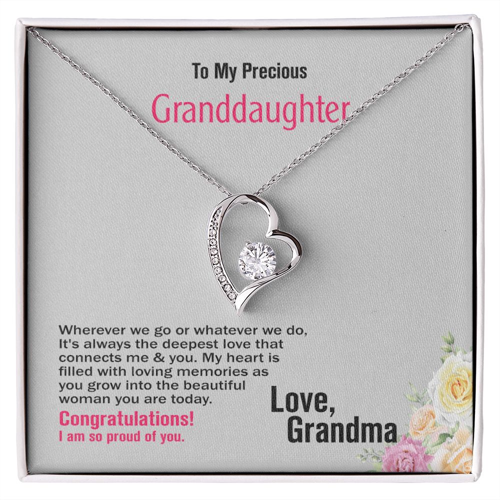 To Granddaughter, Love_Grandma, Jewelry Gift