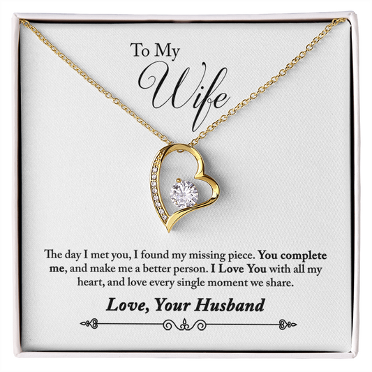 Forever Love Necklace, Gift, Jewelry, Wife, To Wife